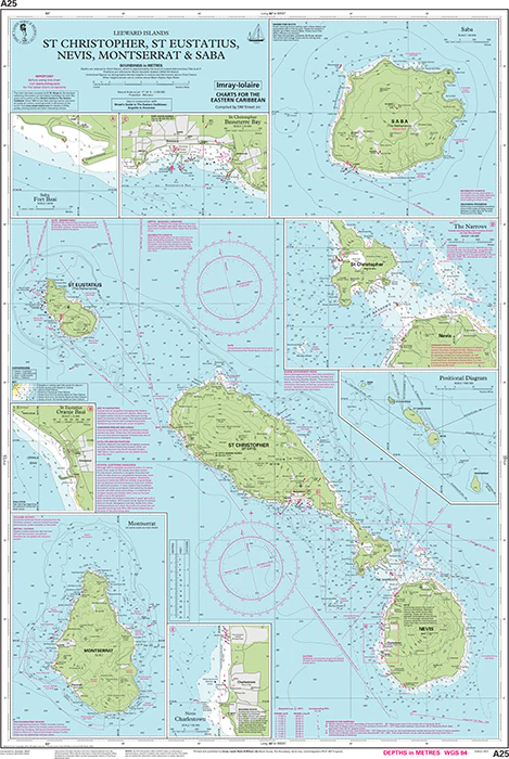 St Eustatius, St Christopher, Nevis, Monserrat and Saba - A25