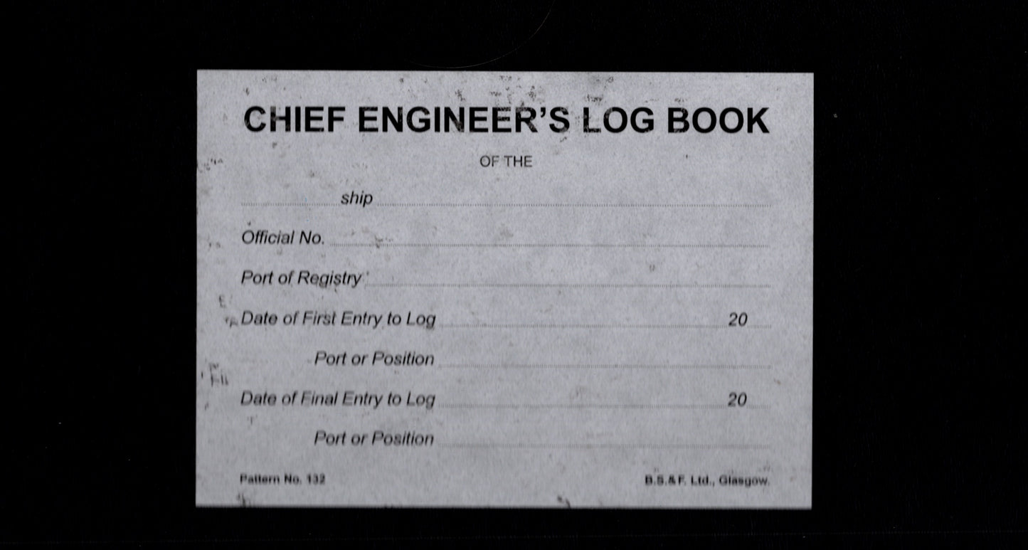 Chief engeneer's log book