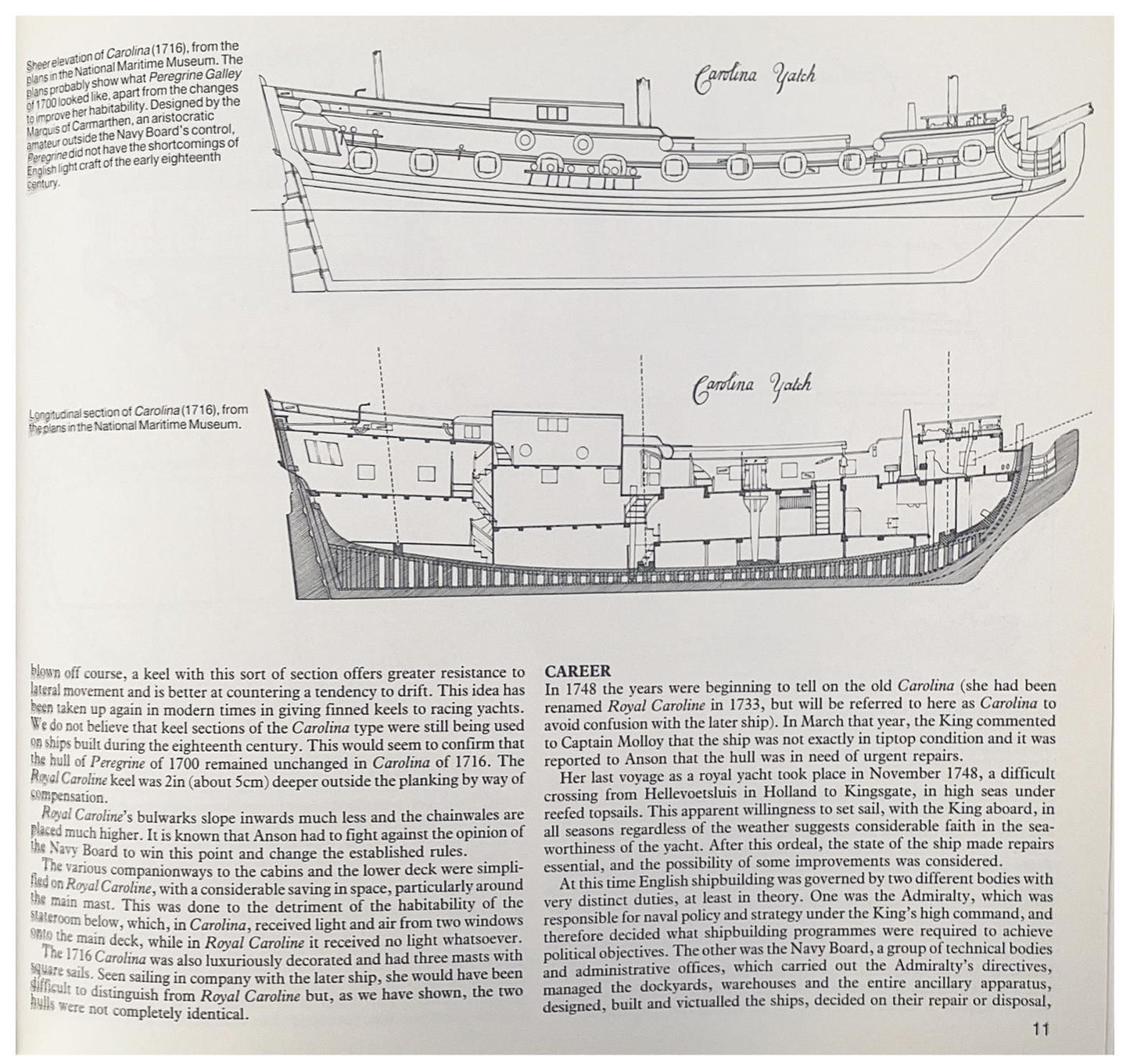 The Royal Yacht CAROLINE 1749