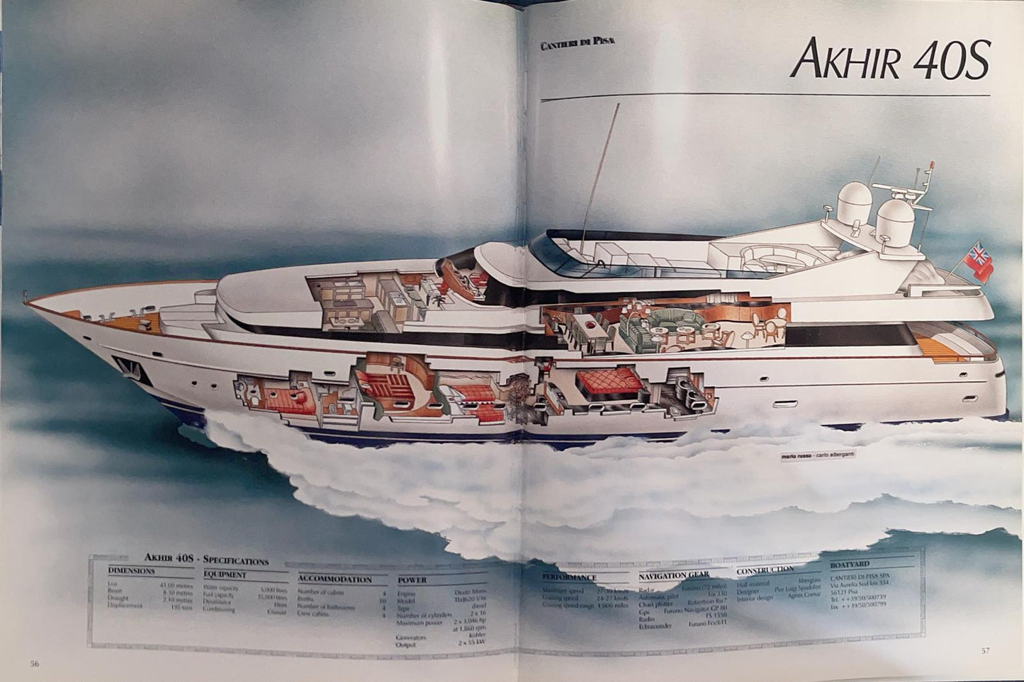 Italy's top yachts 1998