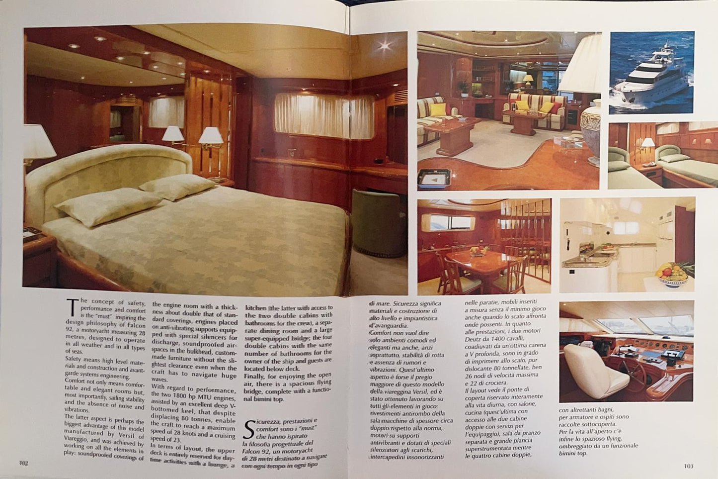 Italy's top yachts 1998