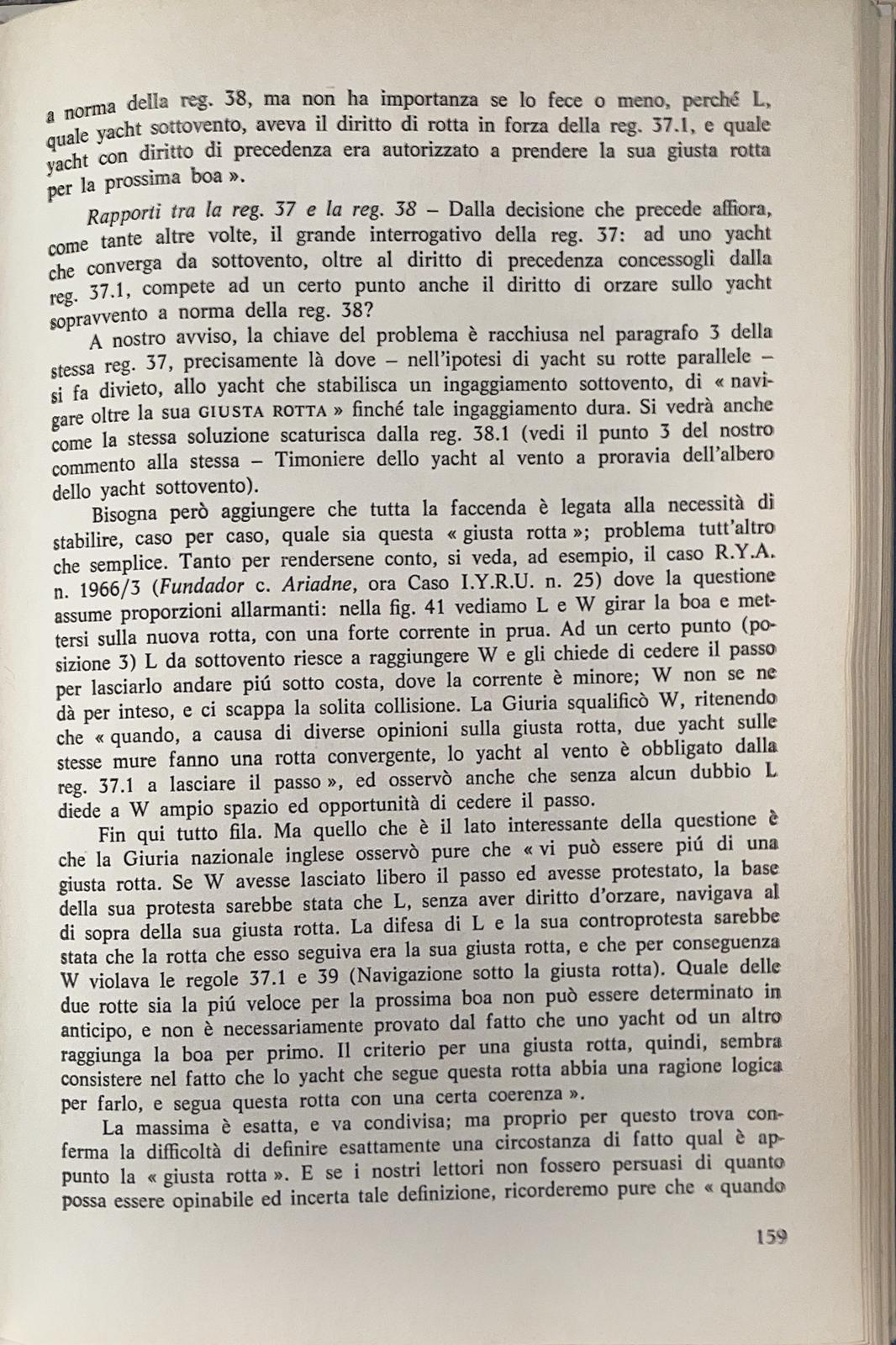 Le regole di regata