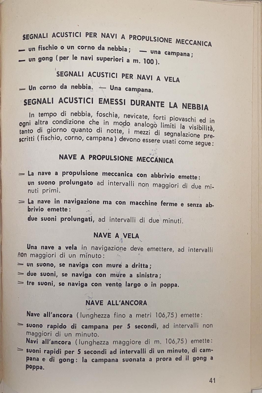 Il motoscafo e la navigazione