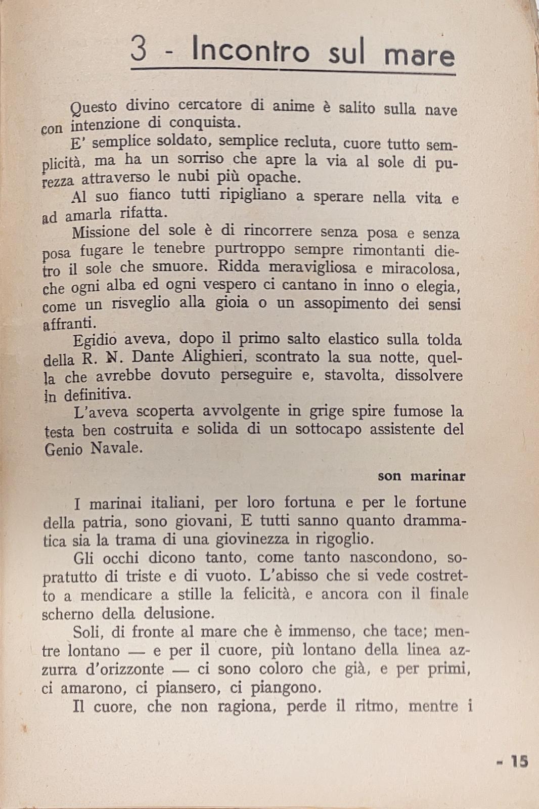 Messaggio sul mare