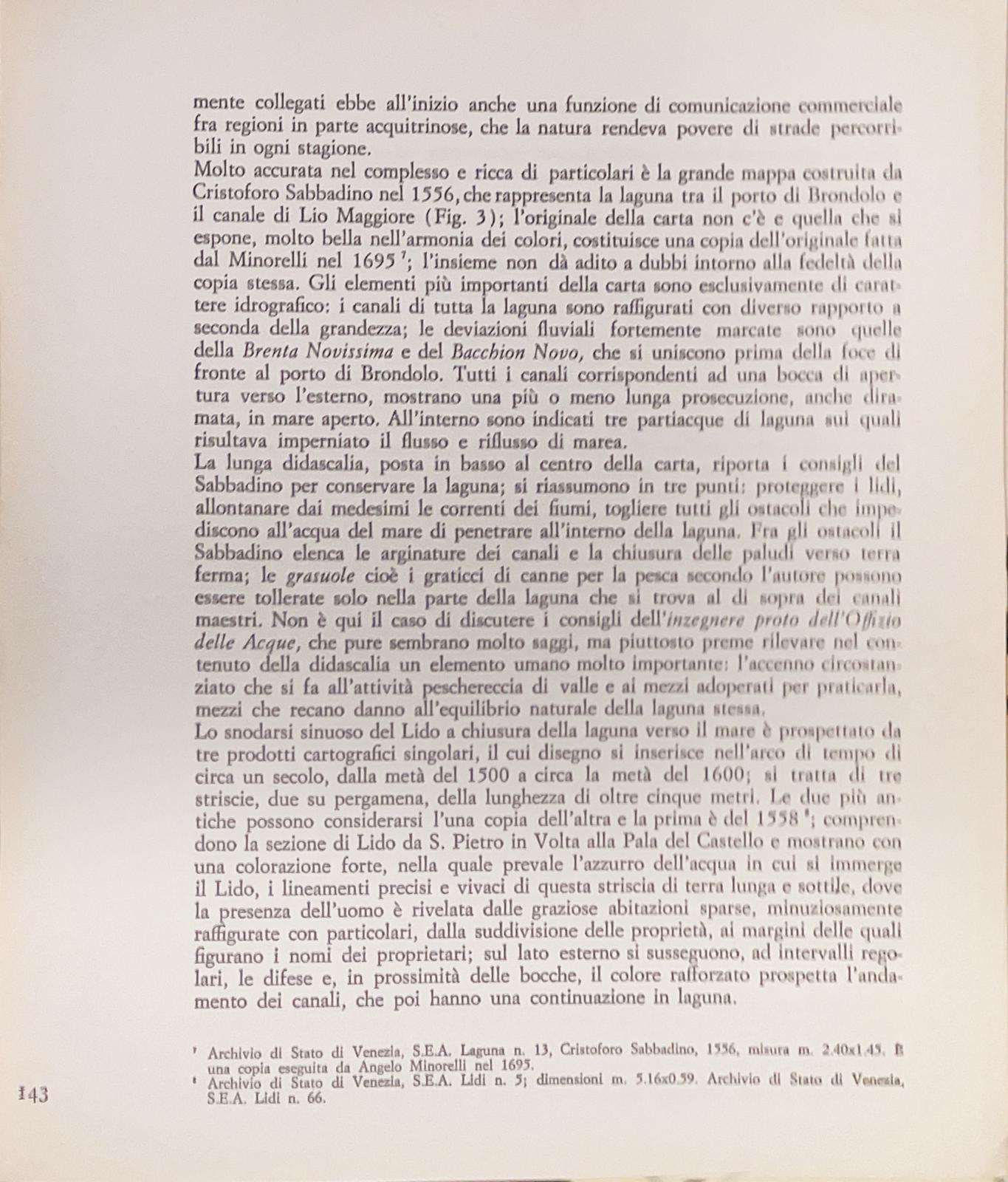 La cartografia storica della laguna di Venezia