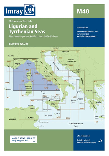 Ligurian e tyrrhenian seas - M40