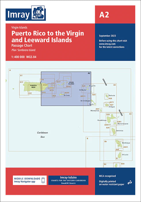 Puerto Rico to the Virgin and Leeward Islands - A2