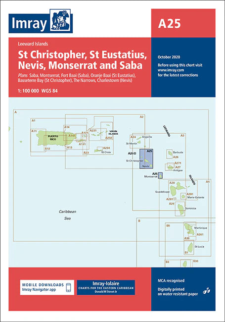 St Eustatius, St Christopher, Nevis, Monserrat and Saba - A25