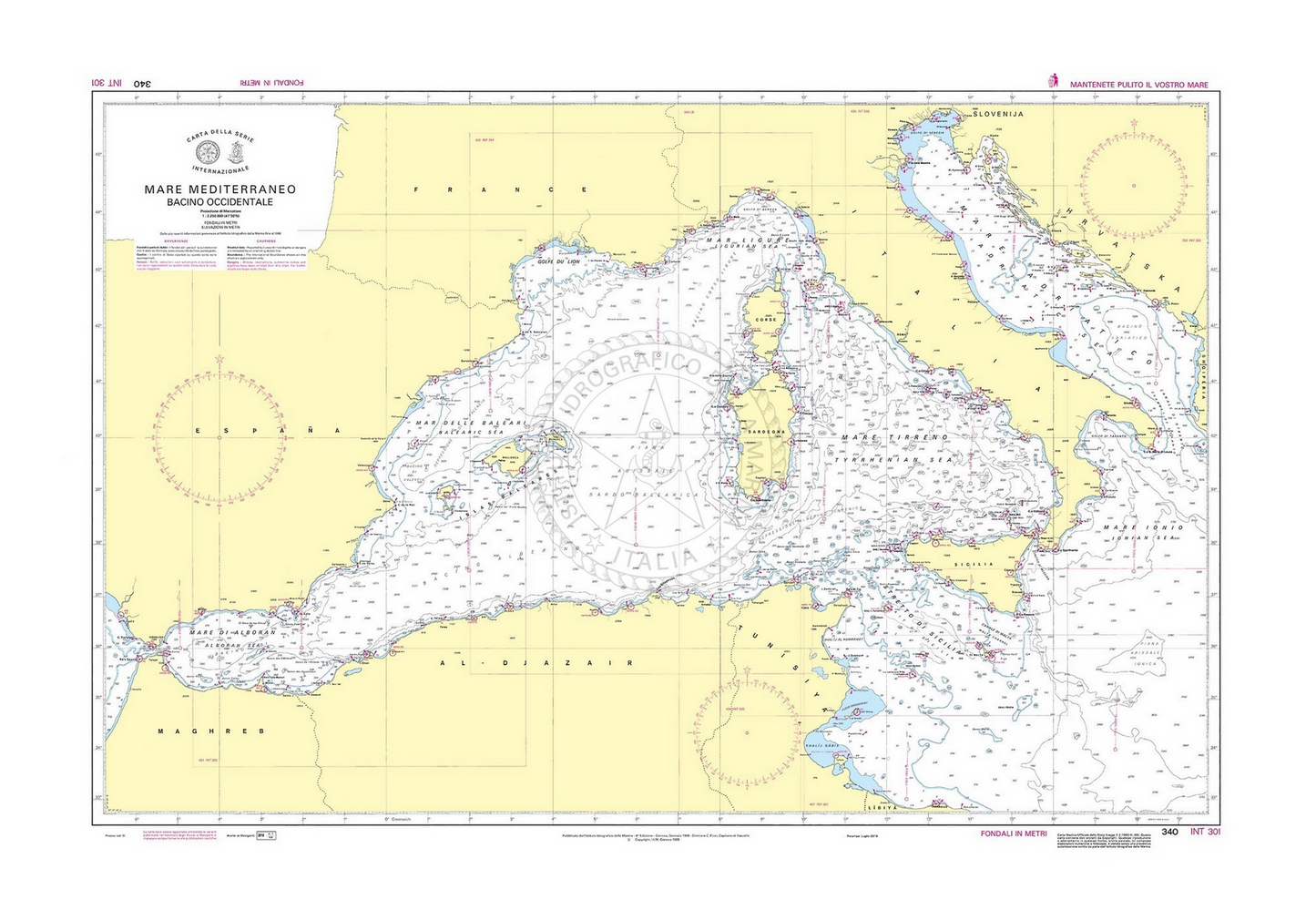Mare Mediterraneo - Bacino Occidentale - 340