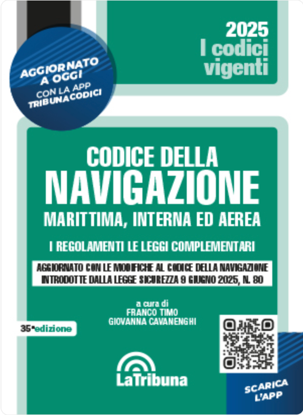 Codice della navigazione marittima ed. 2025