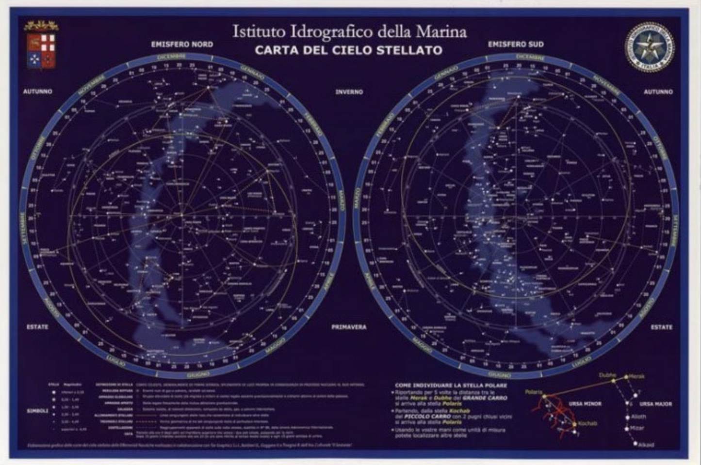 Carta del cielo stellato