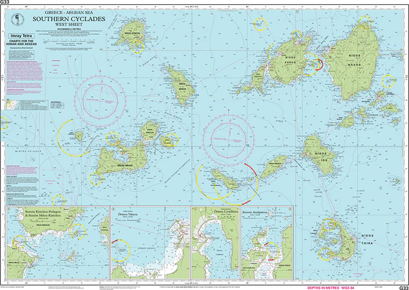 Southern Cyclades (west sheet) - G33