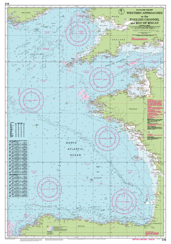 Western approches English Channel Bay Biscay - C18