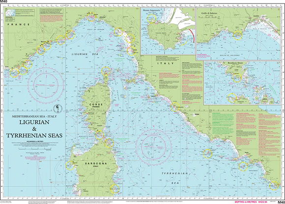 Ligurian e tyrrhenian seas - M40