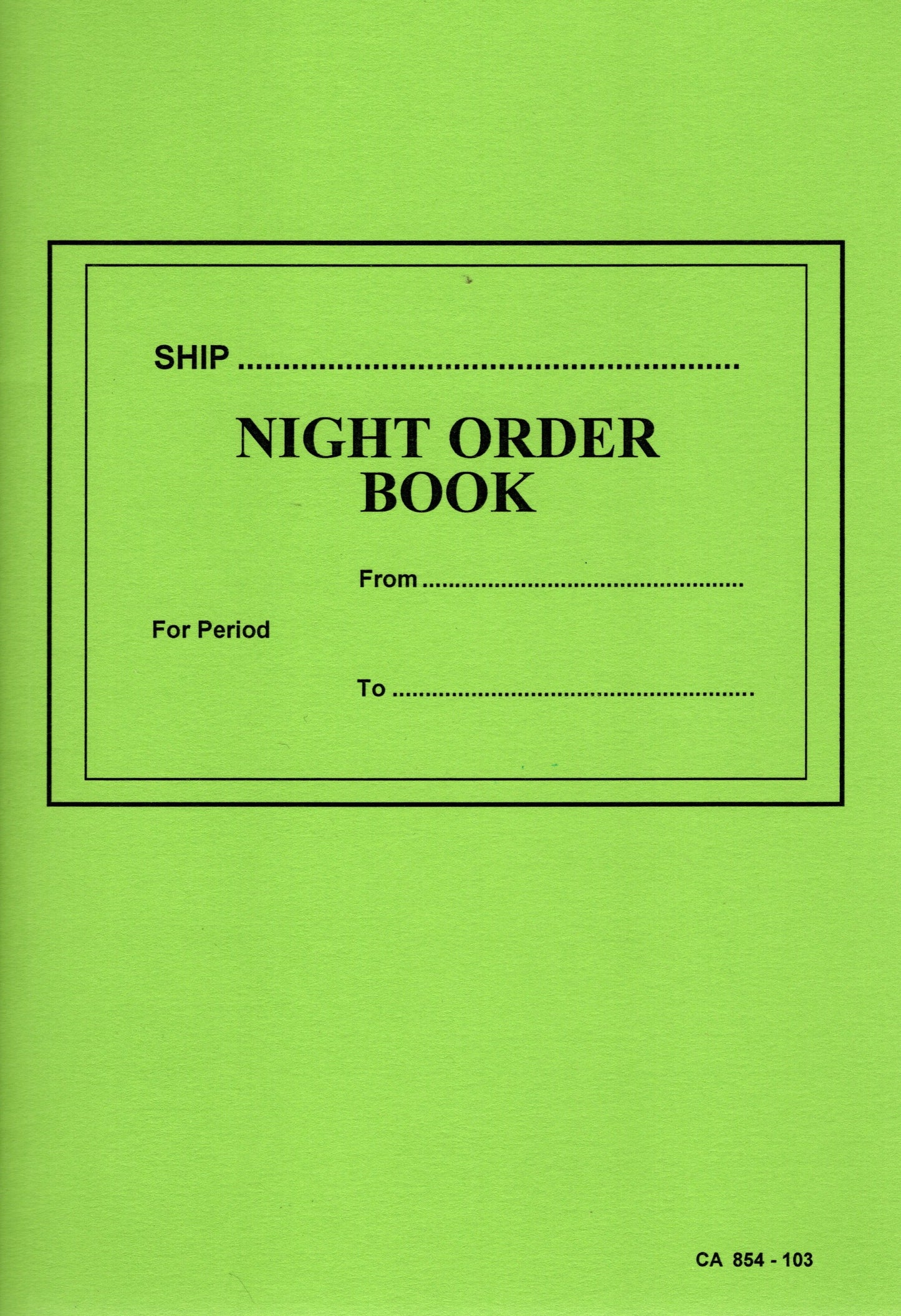 registro night order book