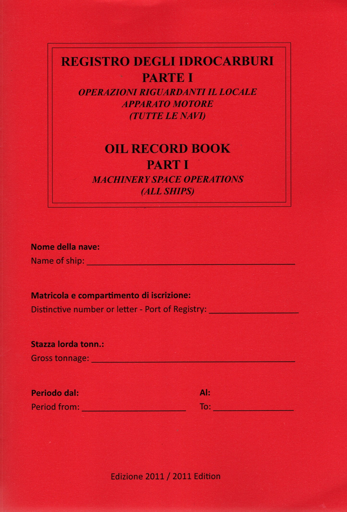 Registro idrocarburi - oli record - parte 1