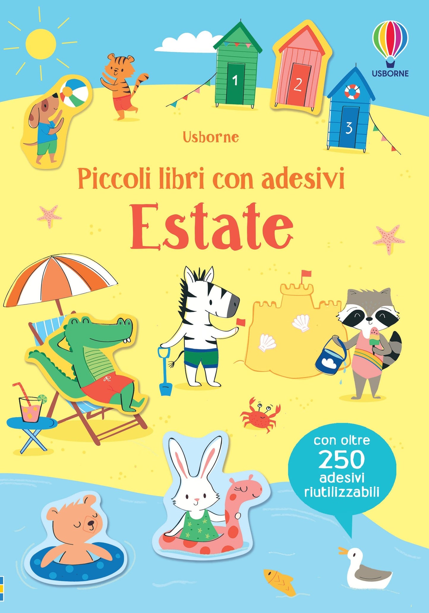 Estate piccoli libri con adesivi