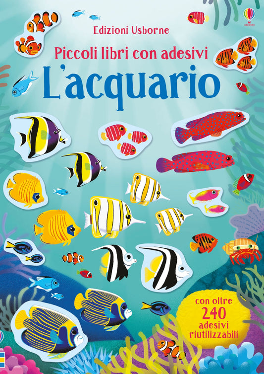 L'acquario piccoli libri con adesivi