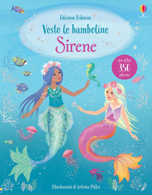 Sirene. Vesto le bamboline. Con adesivi