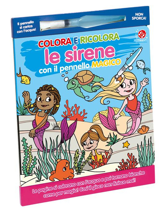 Colora le sirene con il pennello magico