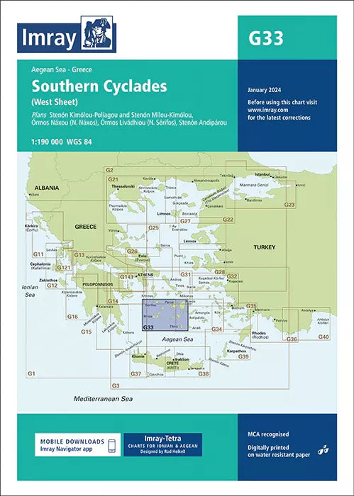 Southern Cyclades (West Sheet) - G33