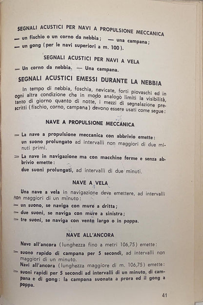 Il motoscafo e la navigazione
