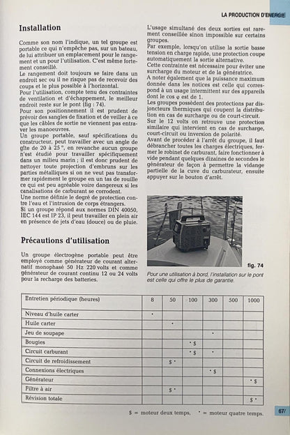 Eletricité et confort a bord