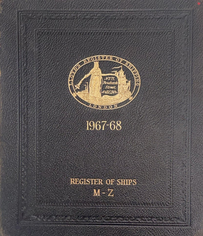 Register of ships 1967-68
