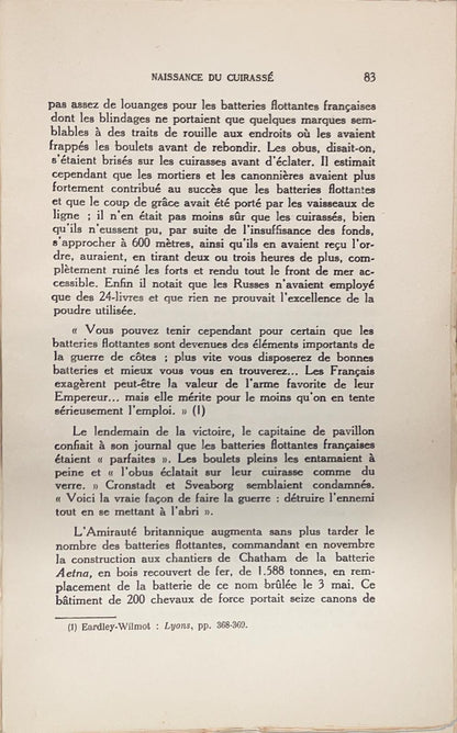 Naissance du cuirassé