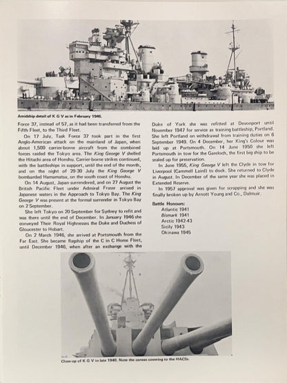 King George the Fifth Class Battleships