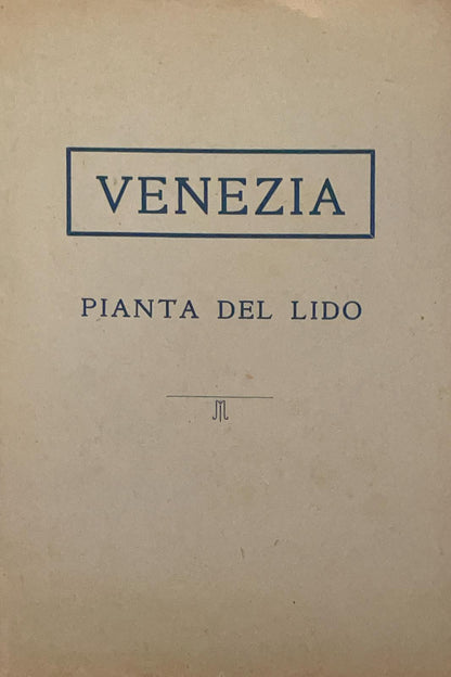 Venezia pianta del Lido