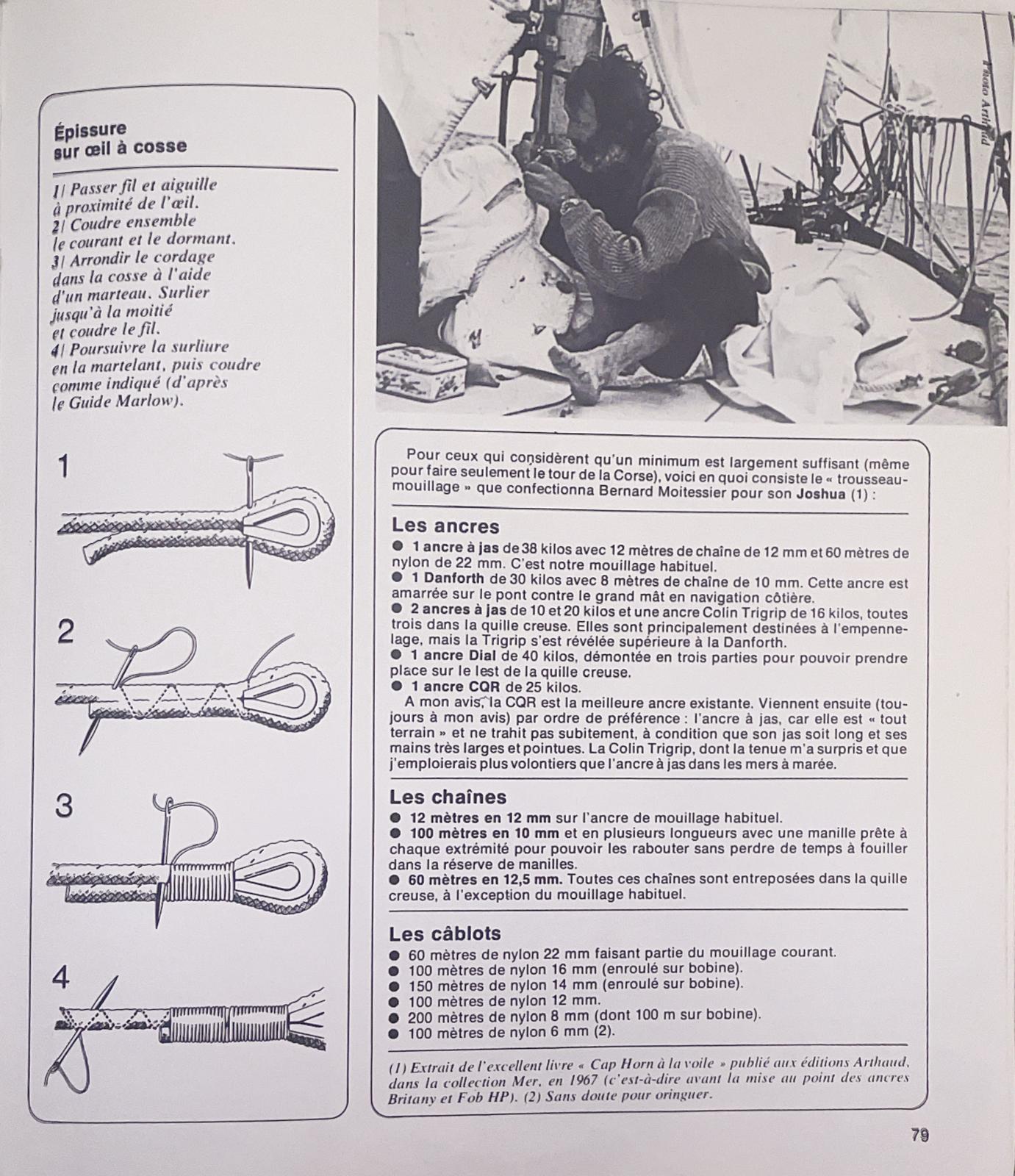 Mouillage equipement et technique