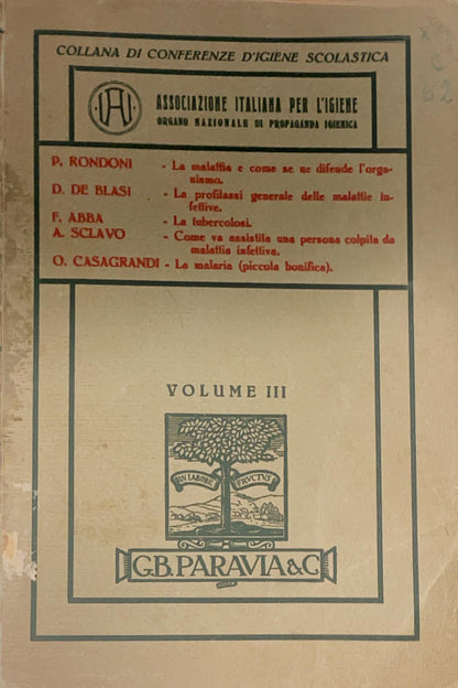 Collana di Conferenze d'igiene scolastica