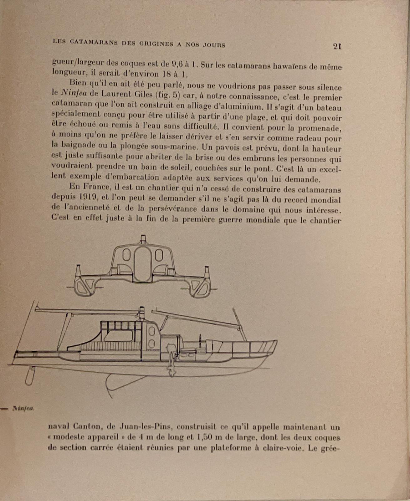 Les catamarans modernes de compétition, de promenade et de croisière