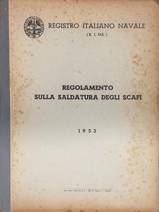 Regolamento sulla saldatura degli scafi