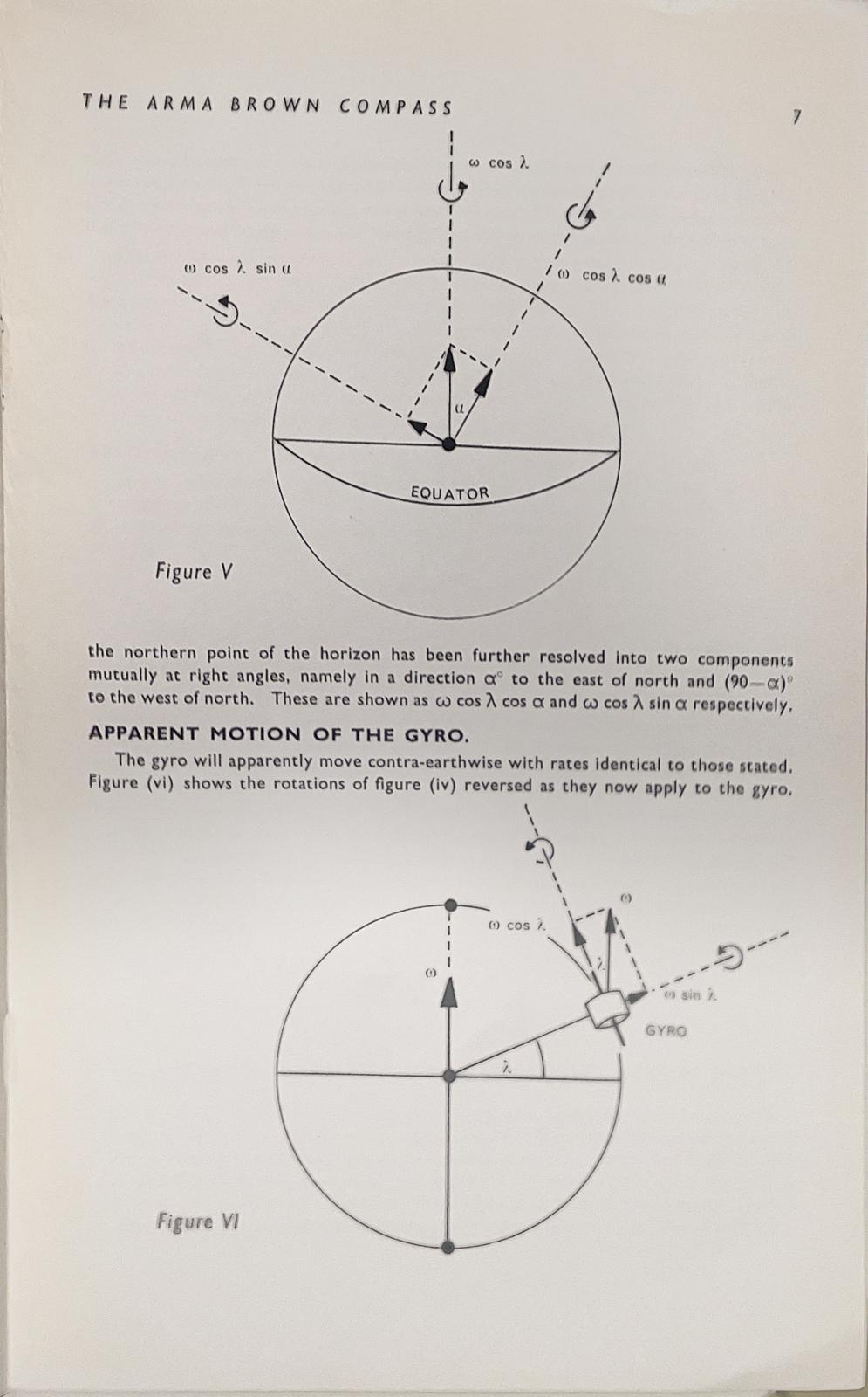 The free gyroscope and the arma brown compass