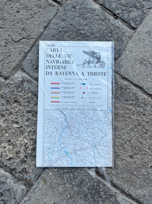 Carta delle vie navigabili interne da Ravenna a Trieste (Promo)
