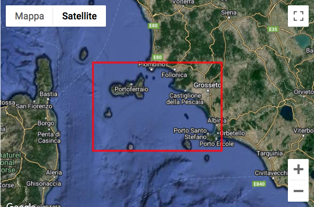 5/D Dal canale di Piombino al promontorio dell' Argentario e scoglio africa (10pz)