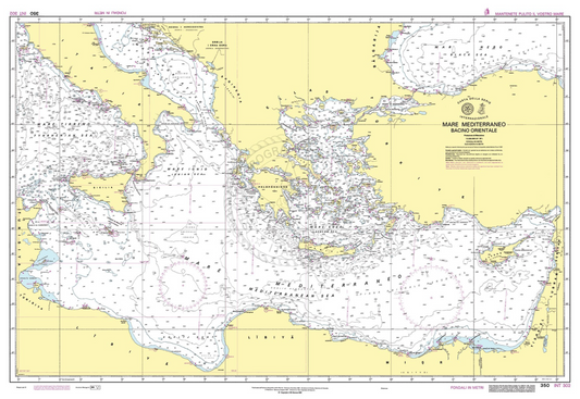 Mare Mediterraneo - Bacino Orientale - 350