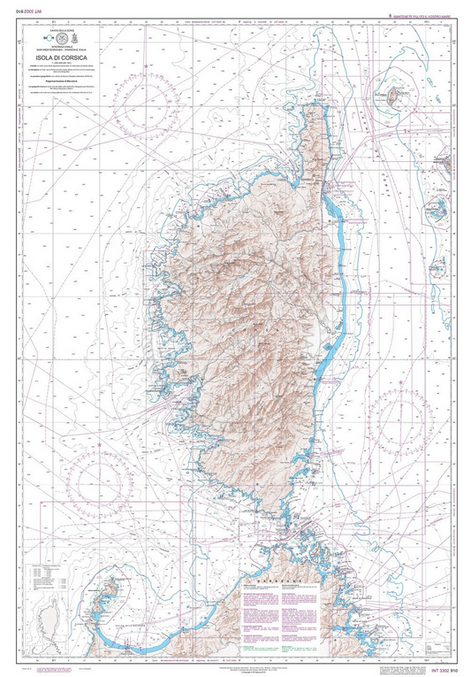 Isola di corsica coste di francia e italia - 910