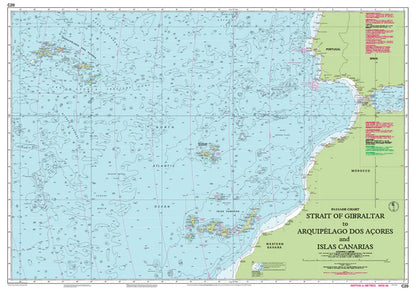 Strait of Gibraltar to Archipélago dos Açores & Islas Canarias Passage Chart - C20