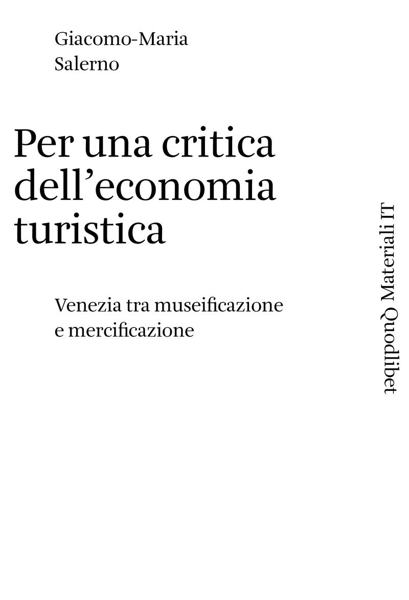 Per una critica dell'economia turistica