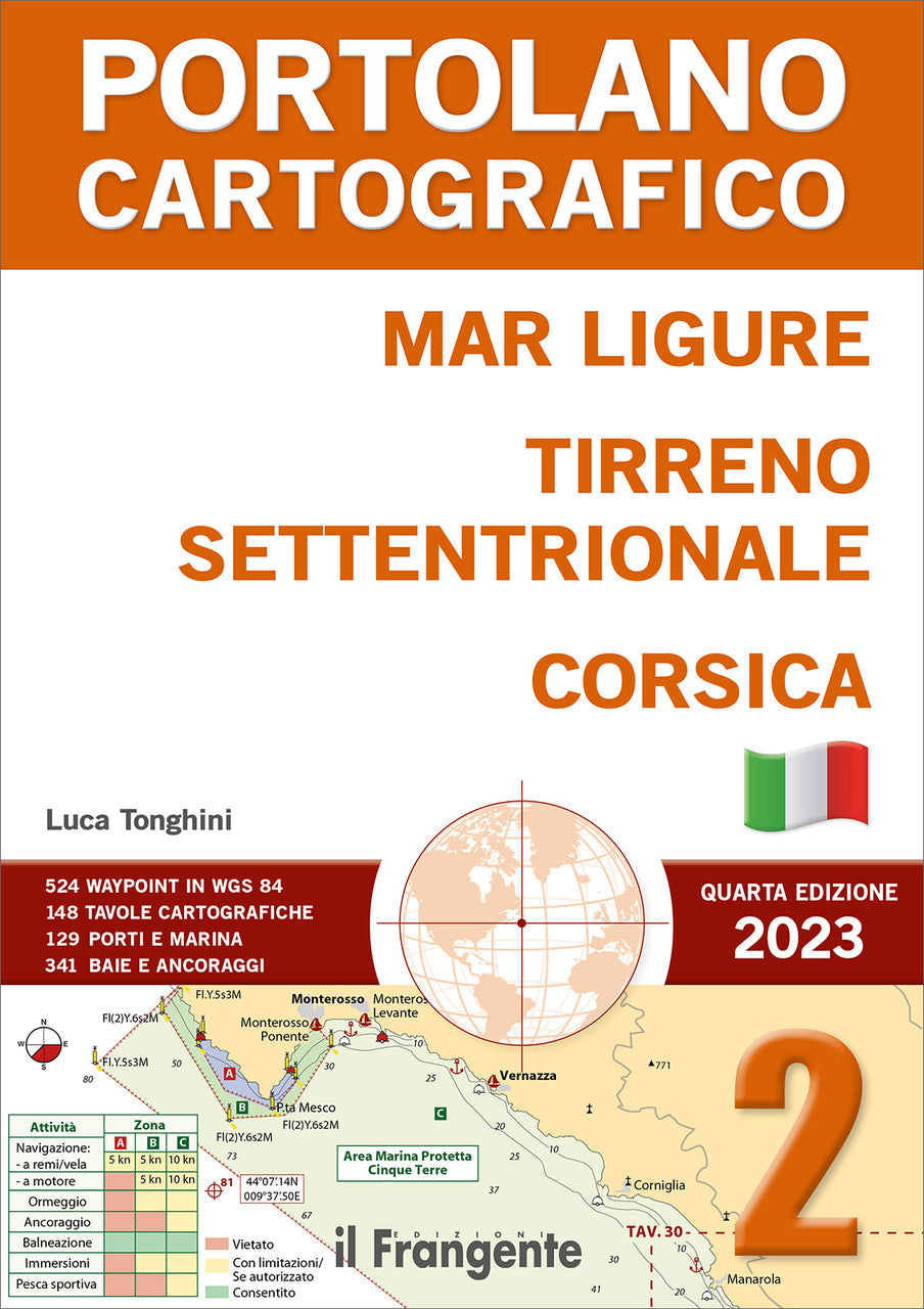 Portolano Cartografico 2 - Mar Ligure Tirreno Settentrionale Corsica