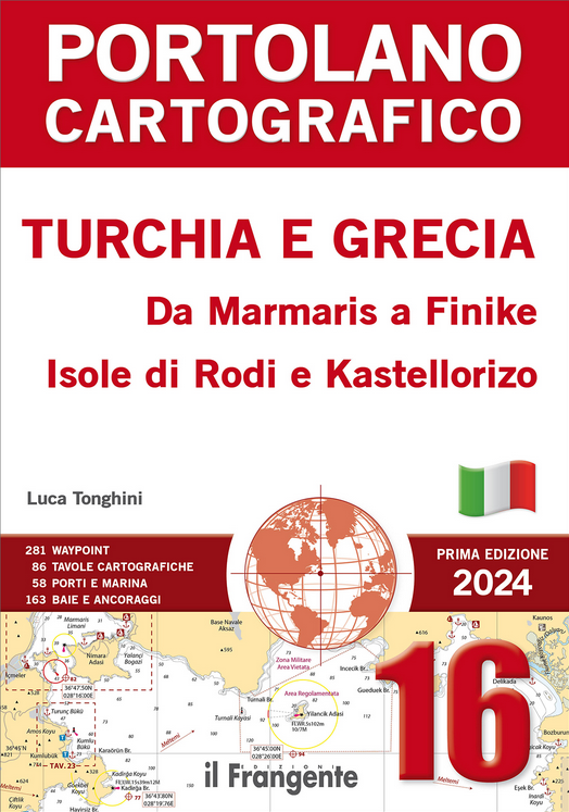 Portolano Cartografico 16 - Turchia e Grecia da Marmaris a Finike, Isole di Rodi e Kastellorizo