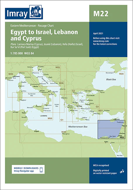 Egypt to Israel, Lebanon and Cyprus - M22